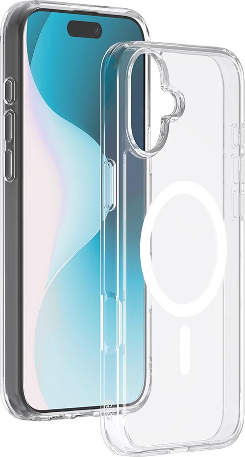 Coque hybride BigBen Connected compatible MagSafe pour iPhone 16 Plus