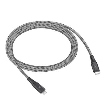 Câble renforcé Wefix Pro USB Type C vers Lightning 1,2 m Gris