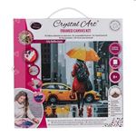 Jeu créatif OZ International Crystal Art Kit tableau broderie diamant scène urba 30x30 cm