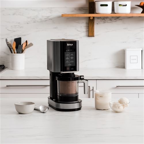 Lot 4 Récipients Crème Glacée Avec Couvercles Et Cuillères - Pots Réutilisables Pour Sorbetières Ninja