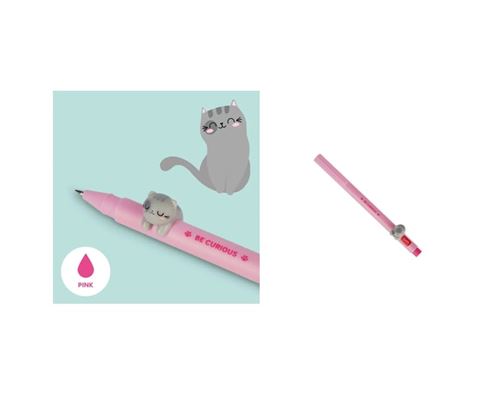 Stylo à bille Legami Figurine Chat Rose