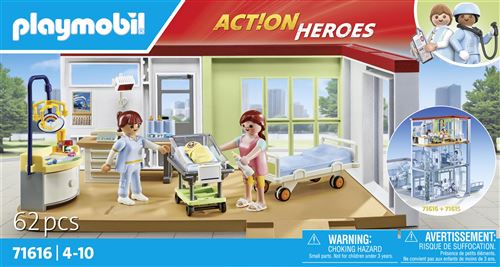 Playmobil Action Heroes 71616 Chambre de maternité - Playmobil