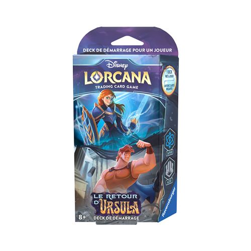 Ravensburger Disney Lorcana TCG Le retour d''Ursula Jeu de Cartes a Collectionner JCC Deck de demarrage Saphir & Acier