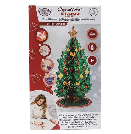 Jeu créatif OZ International Crystal Art Décorations à diamanter Sapin De Noël 3D