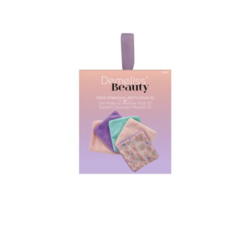 Set de 5 pads démaquillants Demeliss Beauty doux
