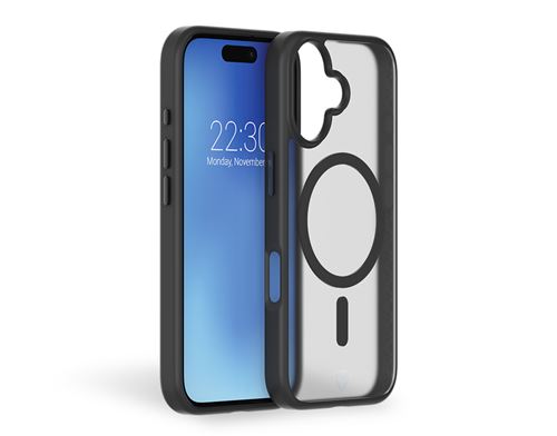 Coque Renforcée Forcecase compatible MagSafe pour iPhone 16 Frost Noir