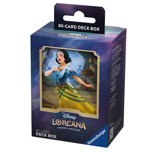 Ravensburger Disney Lorcana TCG Le retour d''Ursula Jeu de Cartes a Collectionner JCC Boîte de rangement Deckbox Blanche-neige des 8 ans