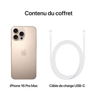 Apple iPhone 16 Pro Max 6,9" 5G 1 To Double SIM Titane Sable