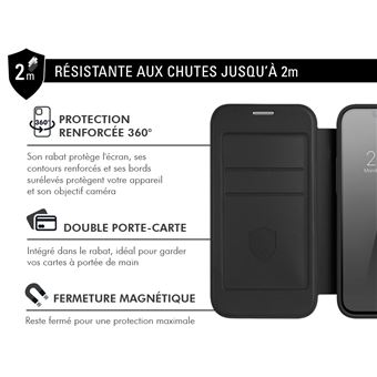 MOOOV Etui folio clam pour iPhone 16 Pro - noir