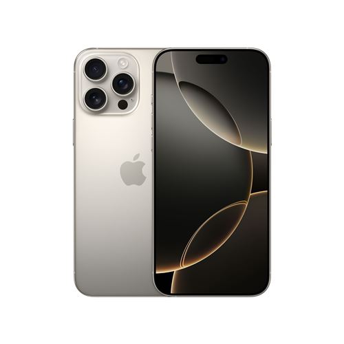 iPhone 16 Pro Max (5G) 256 Go, Titane Naturel, Débloqué
