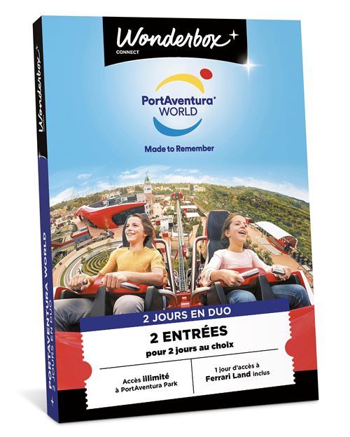 Coffret cadeau Tick’nBox 2 entrées pour 2 jours à PortAventura