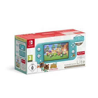 Pack console Nintendo Switch Lite Edition Animal Crossing (Méli Mélo Hawai) + 12mois d'abonnement Nintendo Switch Online
