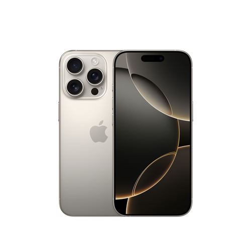 Apple iPhone 16 Pro 6,3"" 5G 512 Go Double SIM Titane Naturel État correct - Apple reconditionné disponible sur Fnac