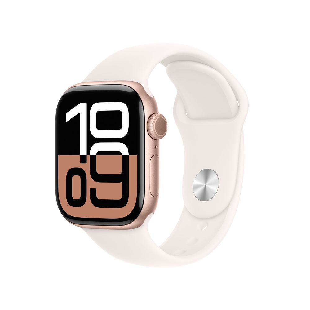 Apple Watch Series 10 GPS 42mm Boîtier en Aluminium Rose Gold avec