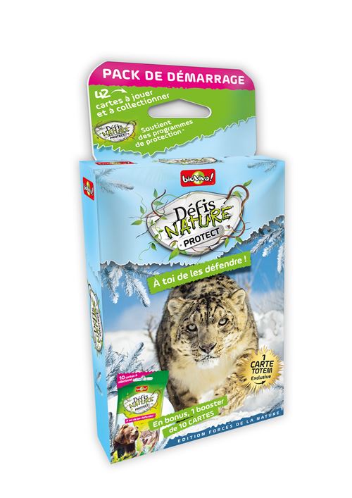 Jeu pour découvrir la nature Bioviva Pack de demarrage Panthère des Neiges Edition Forces de la nature