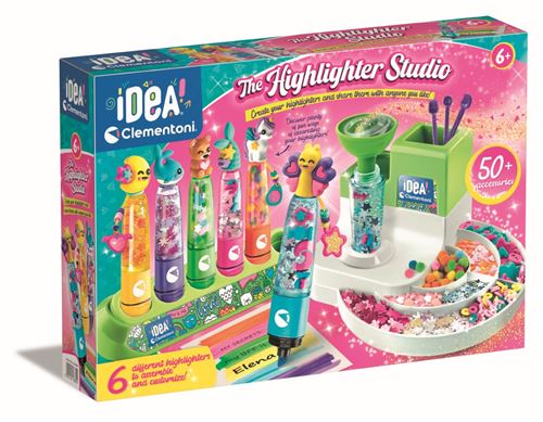 Jeu Créatif Clementoni 52848 – L'Atelier Des Fluos, Crée 10 Surligneurs