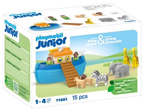 Playmobil Junior 71681 Arche de Noé transportable - Playmobil Junior