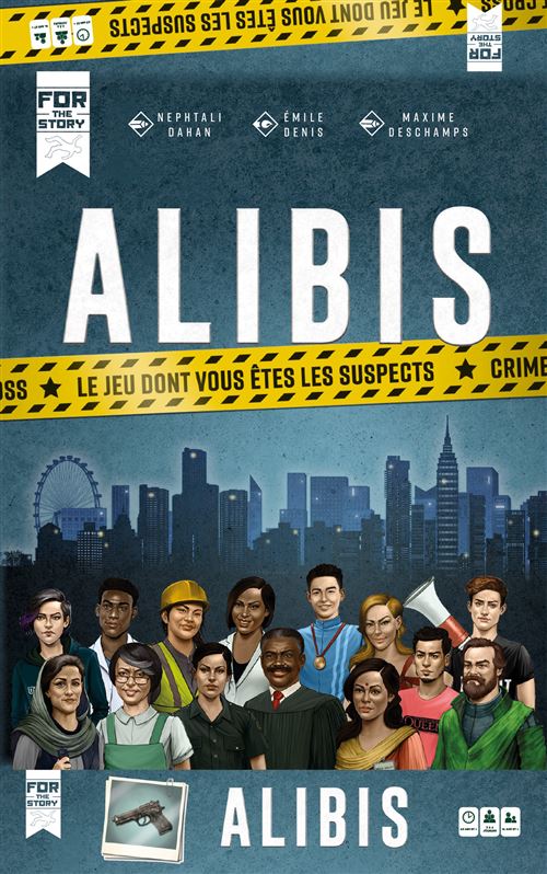 Boite de Jeu d’ambiance Respell Alibis Le jeu dont vous êtes les suspects