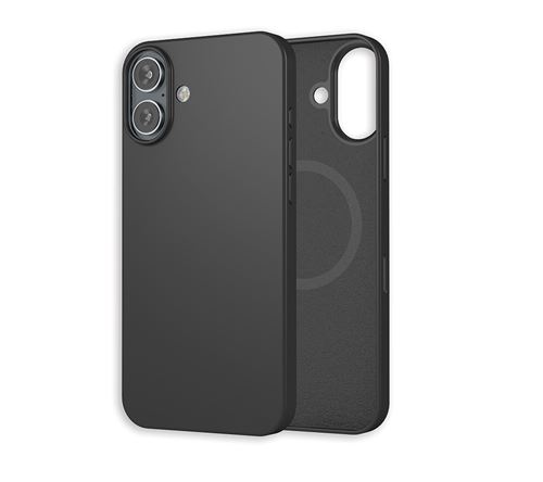 Coque en Silicone WeFix compatible MagSafe pour iPhone 16 Plus Noir