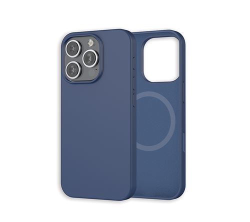 WeFix - Coque Silicone MagSafe iPhone 16 Pro - Bleu