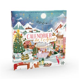 Puzzle 1008 pièces Eeboo Calendrier de l'avent - 1