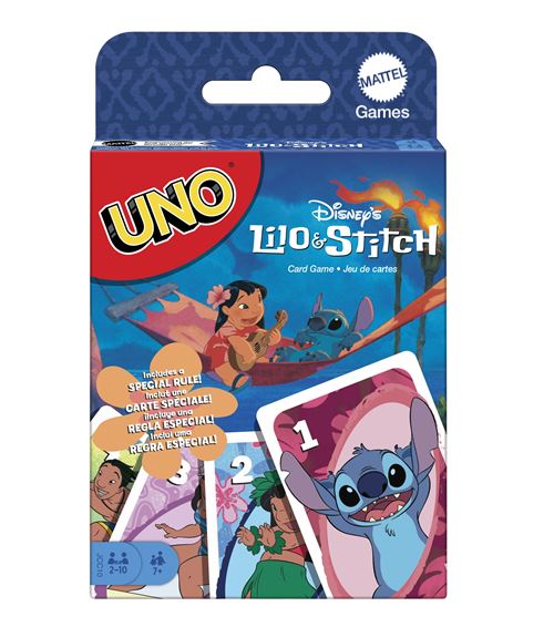 Boite de Jeu classique Mattel Uno Lilo et Stitch