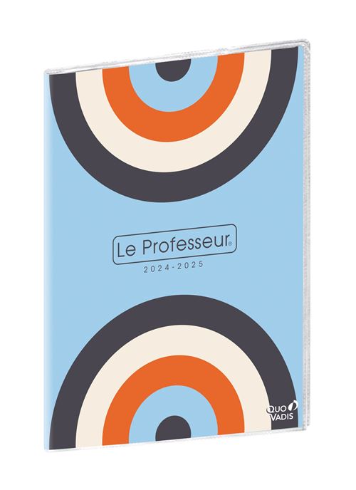 Agenda scolaire Quo Vadis Professeur Club 2024-2025 21 x 27 cm Bleu