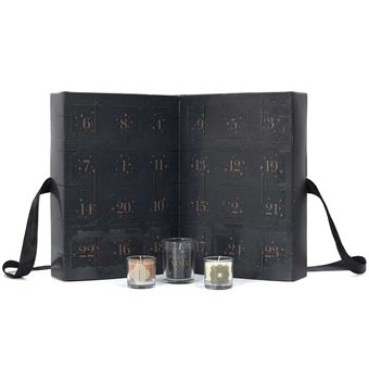 BOUGIE PARFUMEE X24 CALENDRIER DE L AVENT NOIR M4 - 1