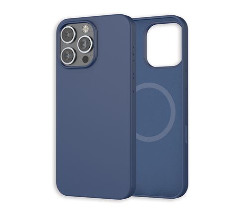 WeFix - Coque Silicone MagSafe iPhone 16 Pro Max - Bleu