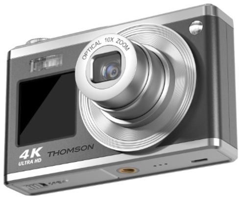 Appareil photo numérique Thomson THR385 Noir et Argent + Carte SD 64 Go