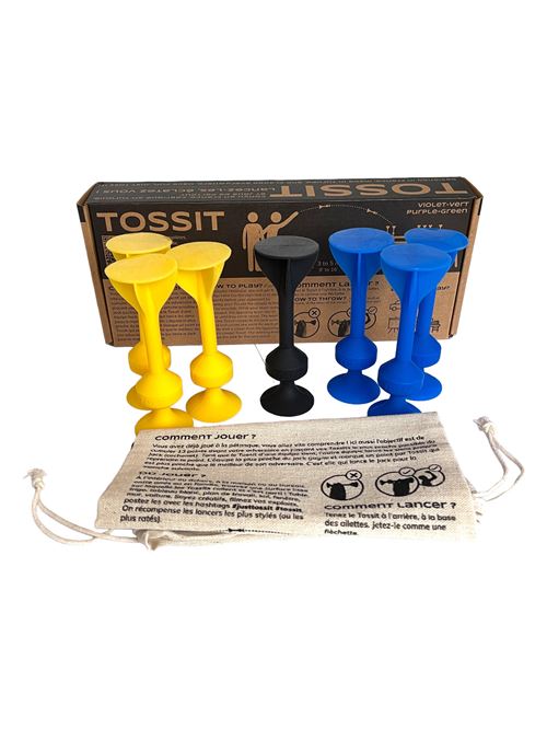 Jeu d'adresse Gigamic Tossit Bleu et Jaune