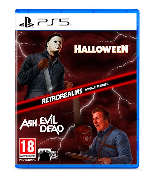 Pochette avant du jeu Halloween & Ash vs Evil Dead Retro Realms Double Feature PS5