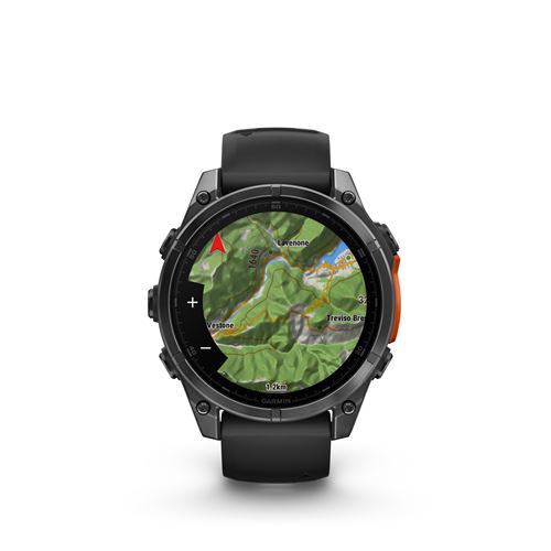 Montre connectée Garmin fenix 47 mm Gris avec bracelet Noir