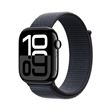 Apple Watch Series 10 GPS 46mm Boîtier en Aluminium Noir de Jais avec Boucle Sport Encre Violette