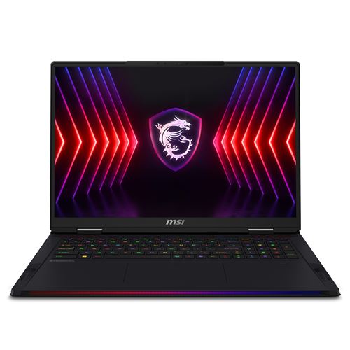 Ordinateur Portable Gaming MSI Raider 18 HX A14VIG-438FR 18 Intel Core i9 64 Go RAM 2 To SSD Noir - Azerty Français