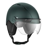Casque vélo et trottinette avec visière Casr Life Vert Forêt L