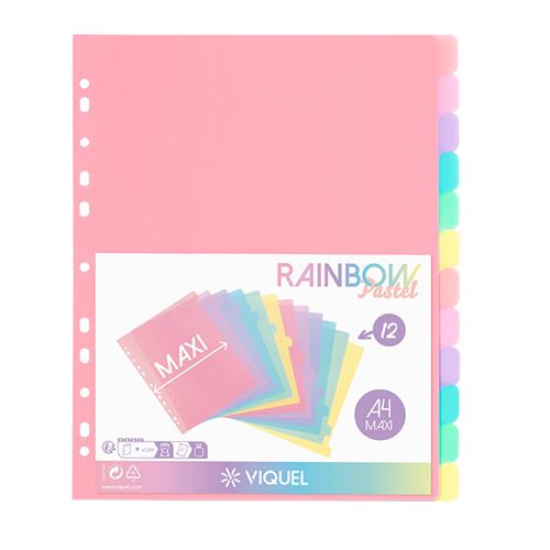 INTERCALAIRES RAINBOW PASTEL 12 POSITIONS