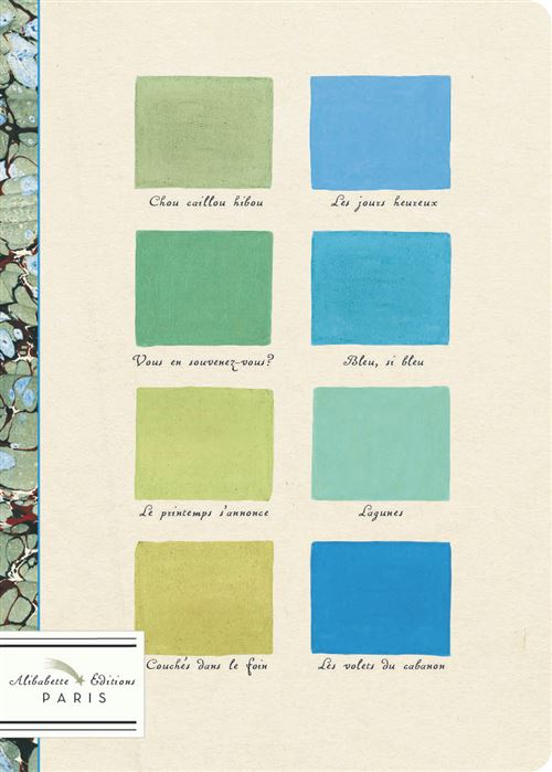 ALIBABET CARNET A5 VERT ET BLEU