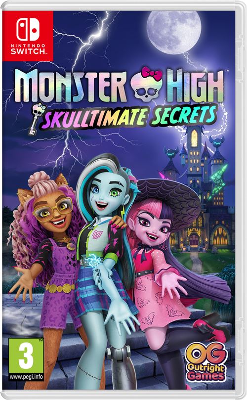 Pochette avant du jeu Monster High Skulltimate Secrets Nintendo Switch