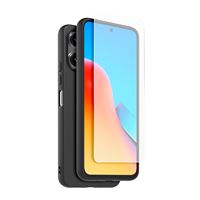 Pack Coque arrière semi-rigide Made For Xiaomi pour Xiaomi Redmi 13 4G Noir + Protège-écran en verre trempé