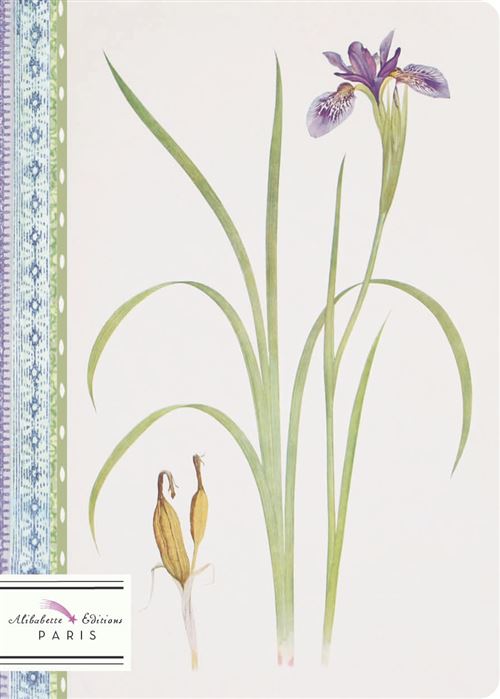 ALIBABET CARNET A5 LE JARDIN D''IRIS