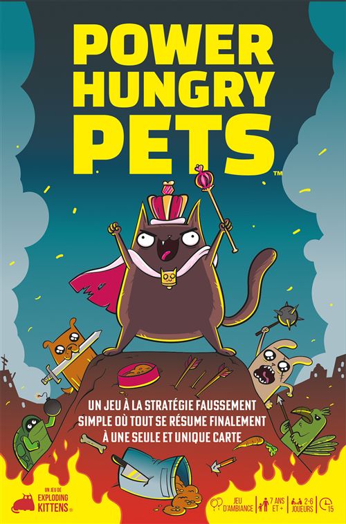 Boite de Jeu d’ambiance Asmodee Power Hungry Pets