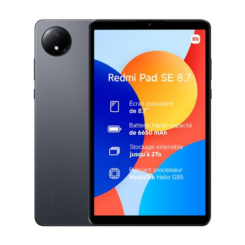Xiaomi Gris Tablette Tactile Redmi Pad Se 8,7" Wifi 64 Go