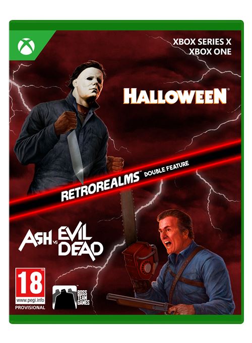 Pochette avant du jeu Halloween & Ash vs Evil Dead Retro Realms Double Feature Xbox