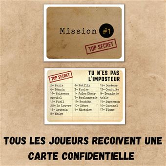 Jeu d'ambiance Oh Happy Games L'Imposteur