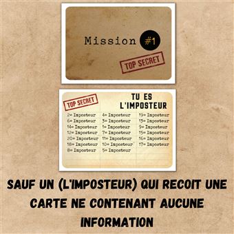 Jeu d'ambiance Oh Happy Games L'Imposteur