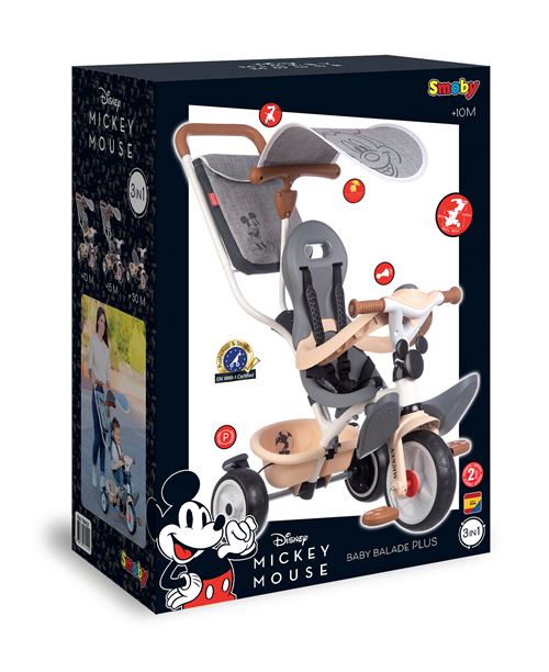 Tricycle Smoby Mickey Baby Balade Plus