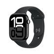 Apple Watch Series 10 GPS 46mm Boîtier en Aluminium Noir de Jais avec Bracelet Sport Noir M/L