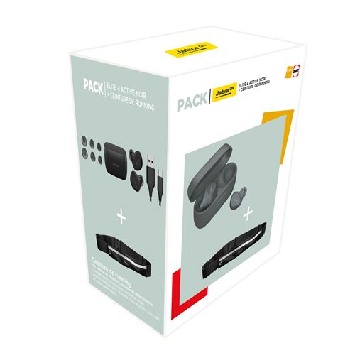 Ecouteurs sans fil Jabra Elite 4 Active avec réduction de bruit + Ceinture Running 2024
