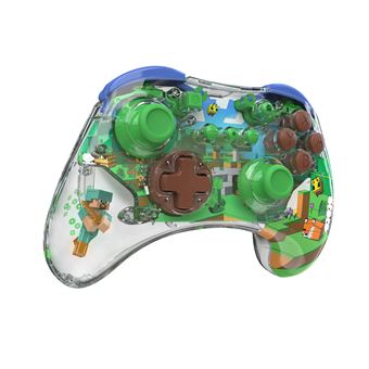 Manette sans fil Pdp Realmz Minecraft Forest Biome pour Nintendo Switch Nintendo Switch Lite et Nintendo Switch Modèle OLED